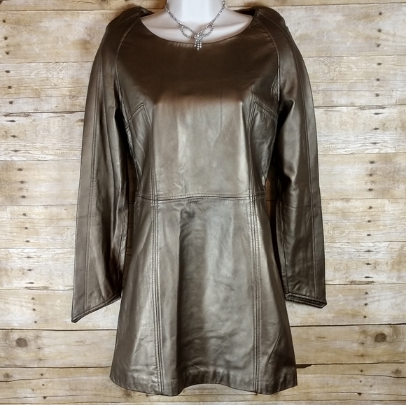 Geren Ford Dresses & Skirts - Geren Ford 100% Leather Night Out Mini Dress